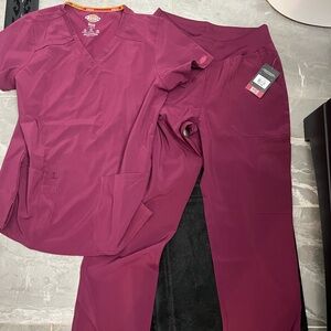 Purple/burgundy scrubs never worn